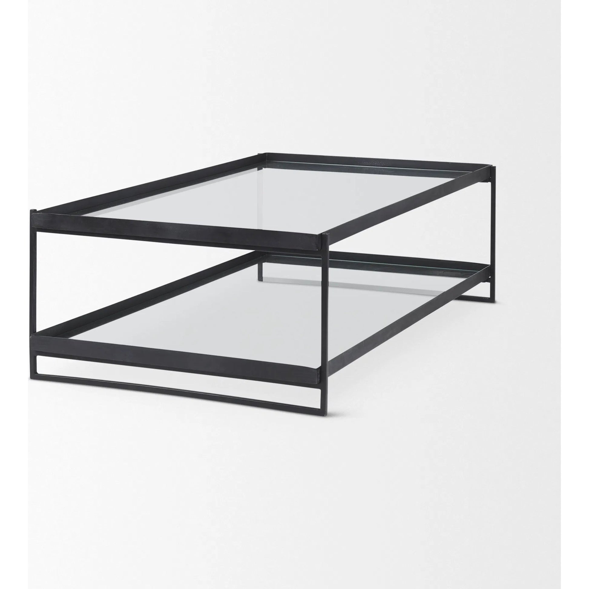 Trey Coffee Table by Mercana. Made from glass in a transitional style.