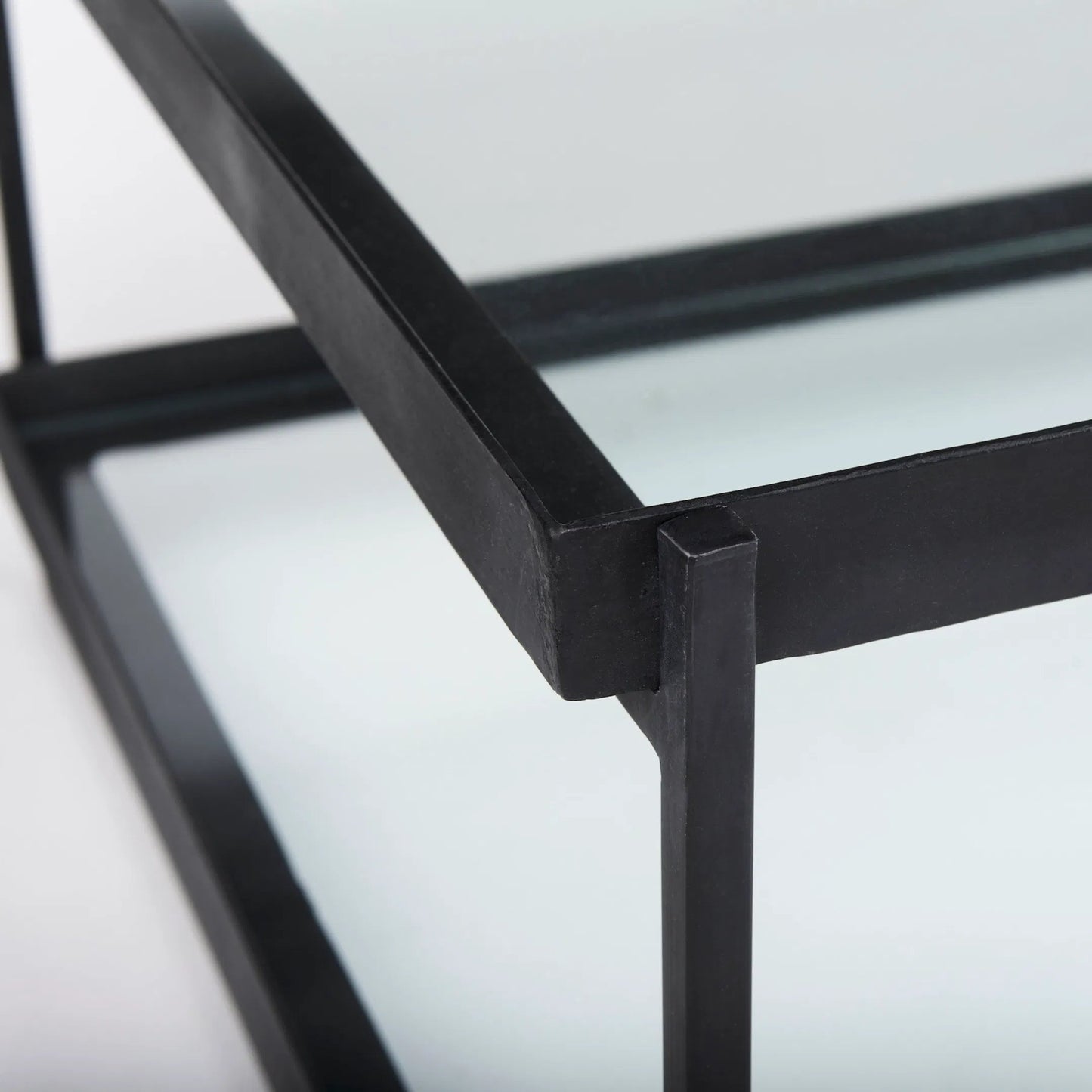 033 SI-2369320 | Closeup | Trey Coffee Table by Mercana. Made from glass in a transitional style.
