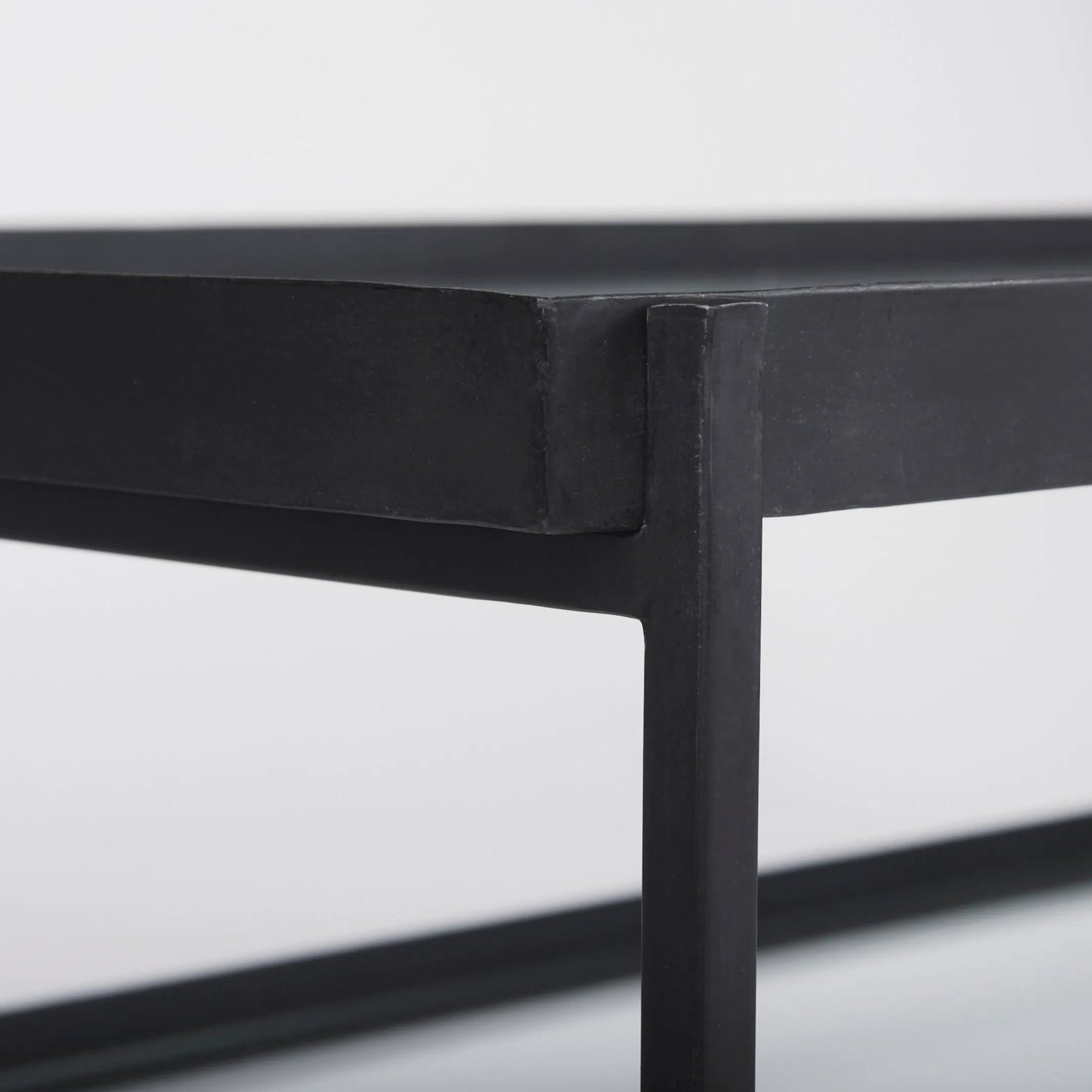 034 SI-2369320 | Closeup | Trey Coffee Table by Mercana. Made from glass in a transitional style.