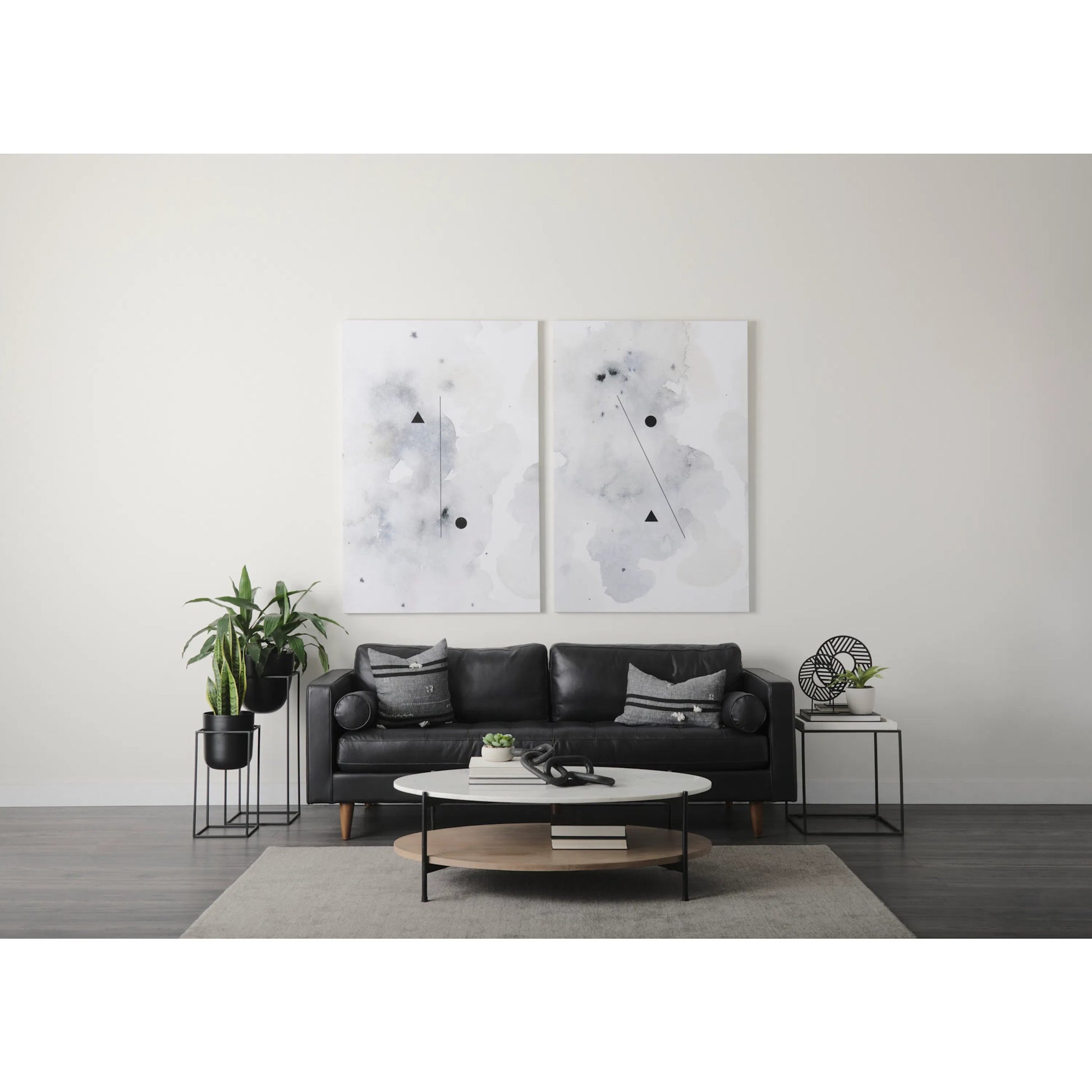 Bumble Plant Stands Set of Two by Mercana in black. Made from unique in a modern style.