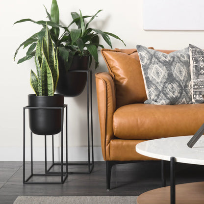 Bumble Plant Stands Set of Two by Mercana in black. Made from unique in a modern style.