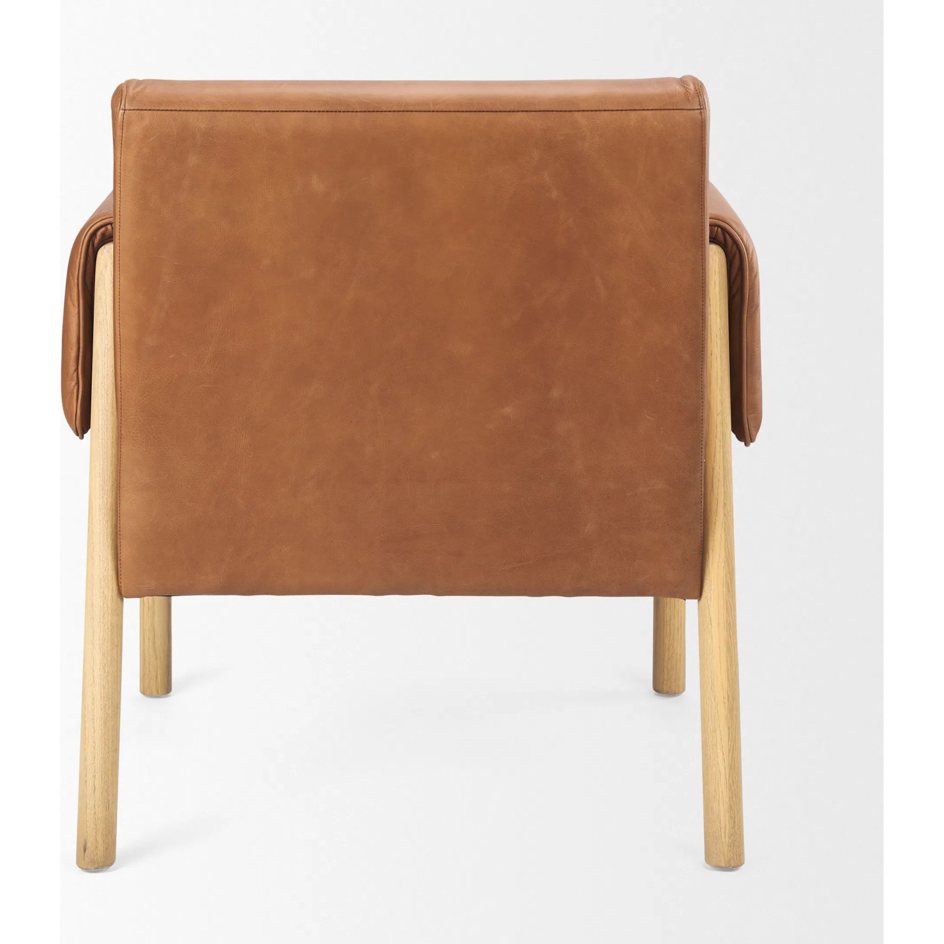 Ashton Faux Leather Accent Chair by Mercana. Made from fabric in a traditional style.