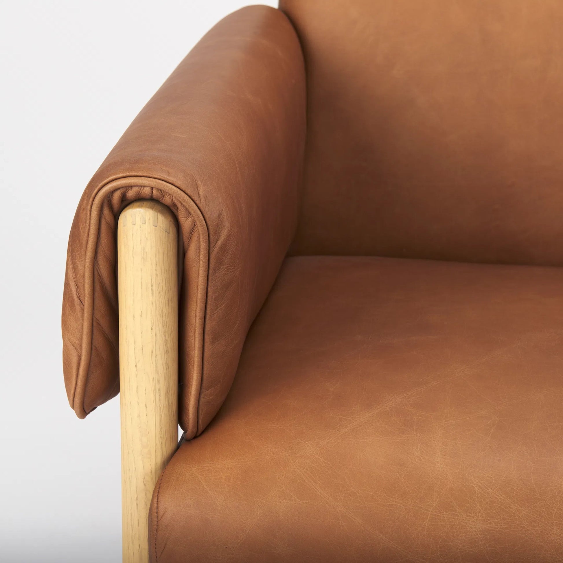 Ashton Faux Leather Accent Chair by Mercana. Made from fabric in a traditional style.