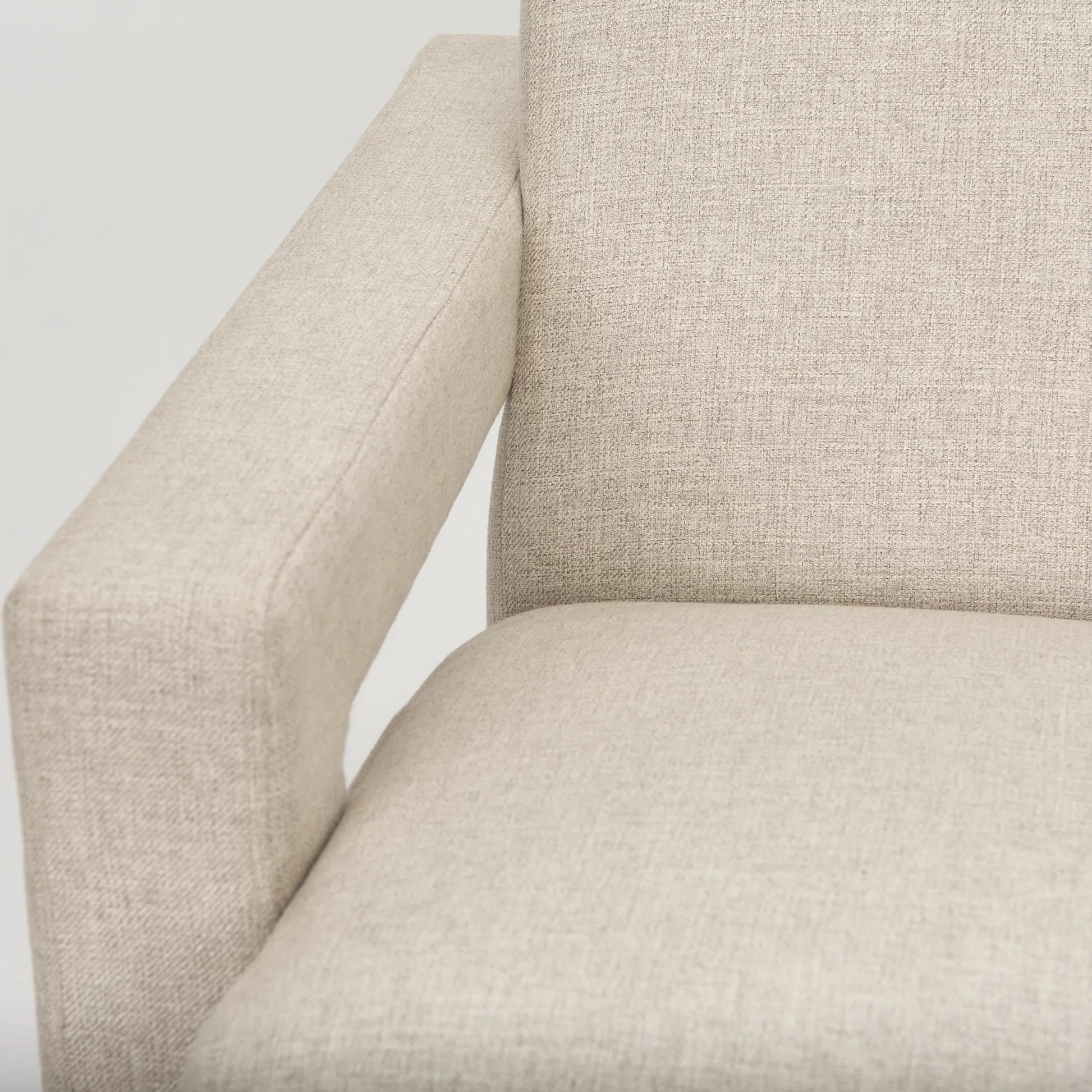 Sovereign Accent Chair by Mercana in cream, brown. Made from fabric in a transitional style.