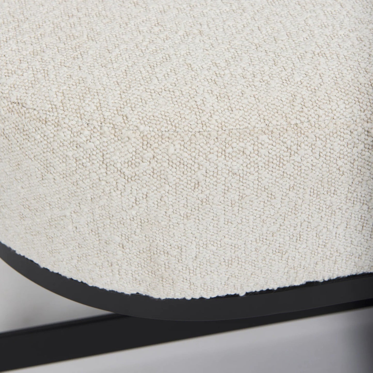 014 SI-2369811 | Closeup | Amelia Bench by Mercana in cream. Made from unique in a modern style.