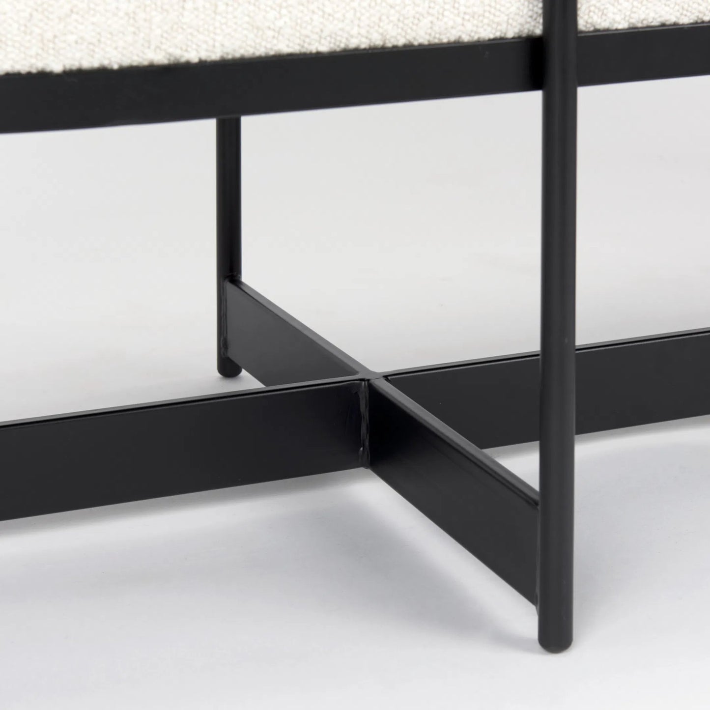 017 SI-2369811 | Closeup | Amelia Bench by Mercana in cream. Made from unique in a modern style.