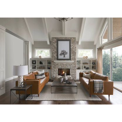 Aaohi Pouf by Mercana in black, cream. Made from cotton in a rustic style.