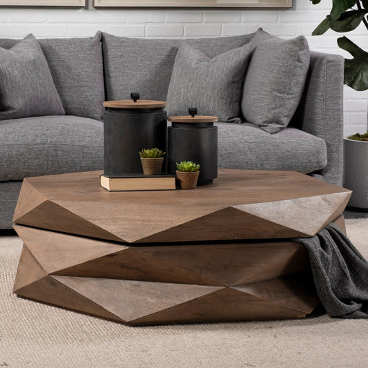 Arreto Coffee Table by Mercana in natural. Made from unique in a eclectic & global style.