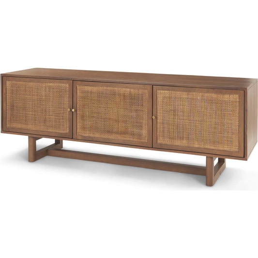 Grier Media Console by Mercana. Made from solid wood in a unique style.
