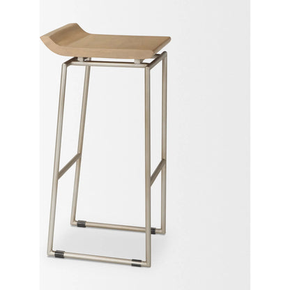 Givens Bar Stool by Mercana. Made from metal in a transitional style.