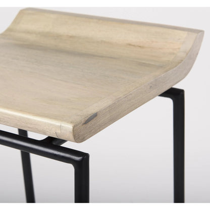 Givens Counter Stool by Mercana. Made from metal in a transitional style.