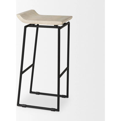 Givens Bar Stool by Mercana. Made from metal in a transitional style.