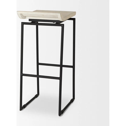 Givens Bar Stool by Mercana. Made from metal in a transitional style.