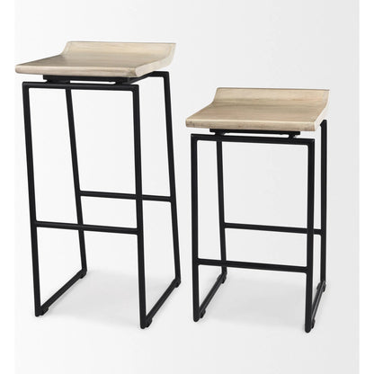 Givens Bar Stool by Mercana. Made from metal in a transitional style.