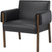 Ashton Faux Leather Accent Chair by Mercana. Made from fabric in a traditional style.