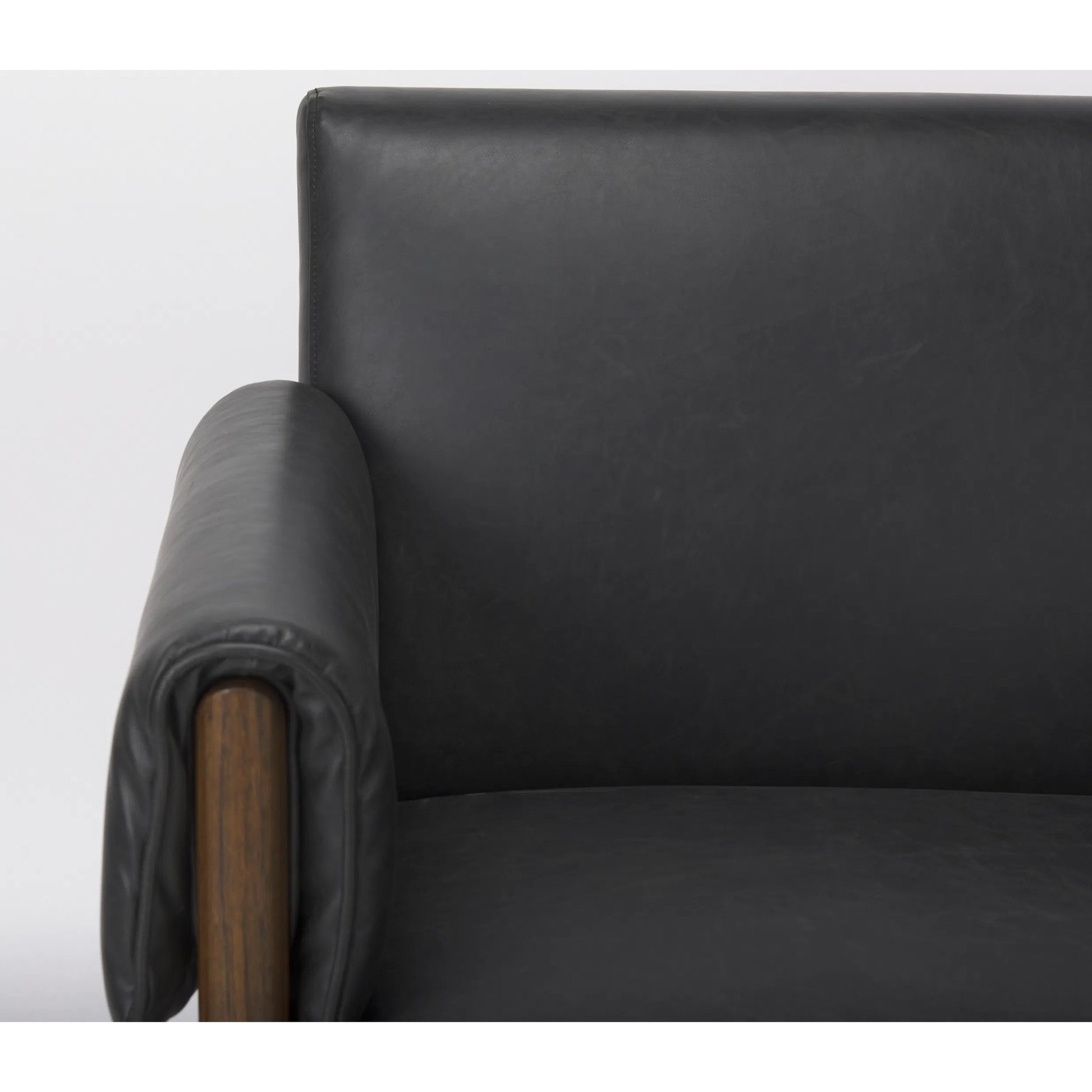 Ashton Faux Leather Accent Chair by Mercana. Made from fabric in a traditional style.