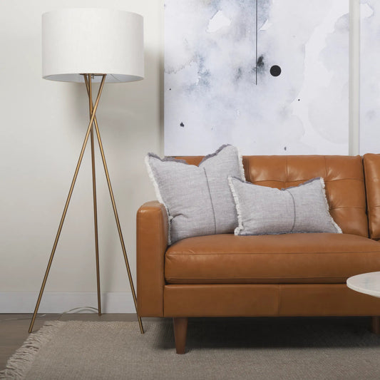 Ambrose Floor Lamp by Mercana. Made from metal in a unique style.