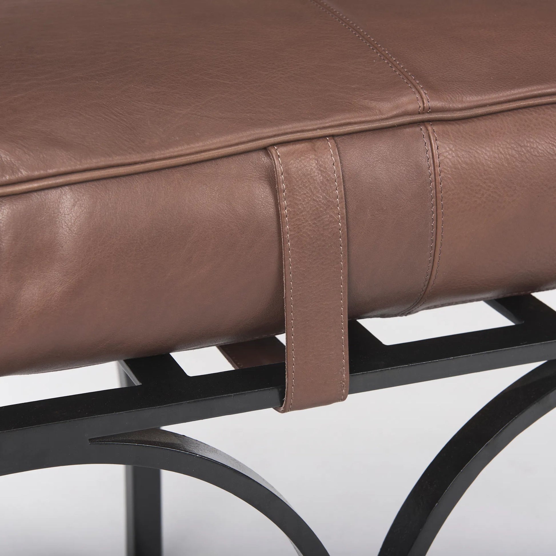 Jessie Bench by Mercana in brown. Made from unique in a unique style.