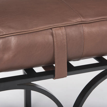 Jessie Bench by Mercana in brown. Made from unique in a unique style.