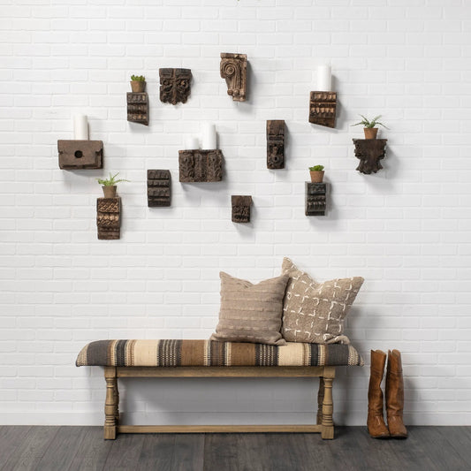 Greenfield Bench by Mercana. Made from mango wood in a transitional style.