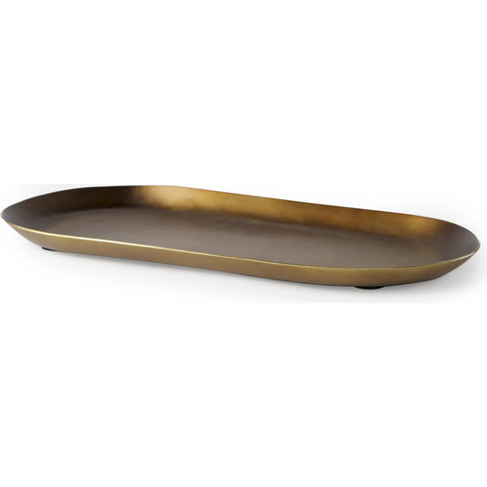 Payson Aluminum Candle Tray by Mercana in brown. Made from metal in a unique style.