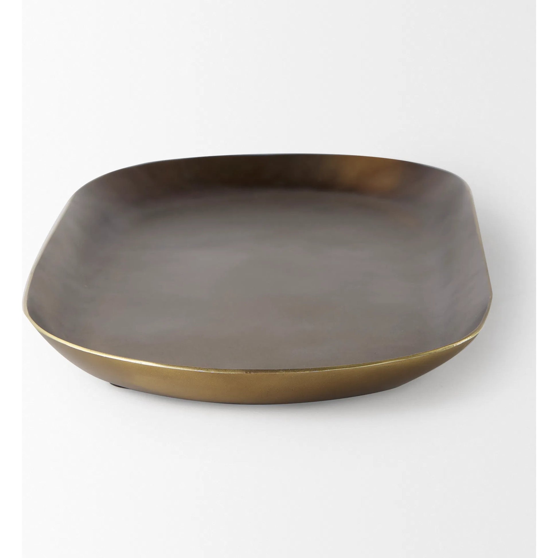 Payson Aluminum Candle Tray by Mercana in brown. Made from metal in a modern style.