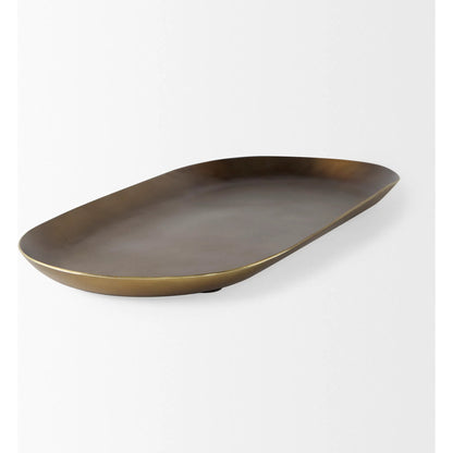 Payson Aluminum Candle Tray by Mercana in brown. Made from metal in a modern style.