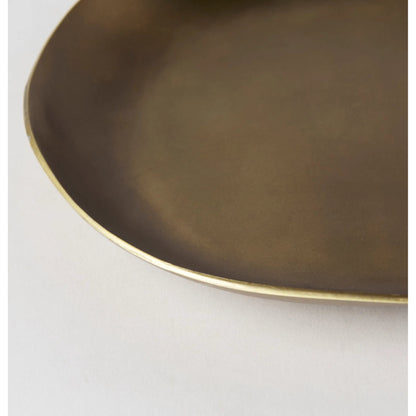 Payson Aluminum Candle Tray by Mercana in brown. Made from metal in a modern style.