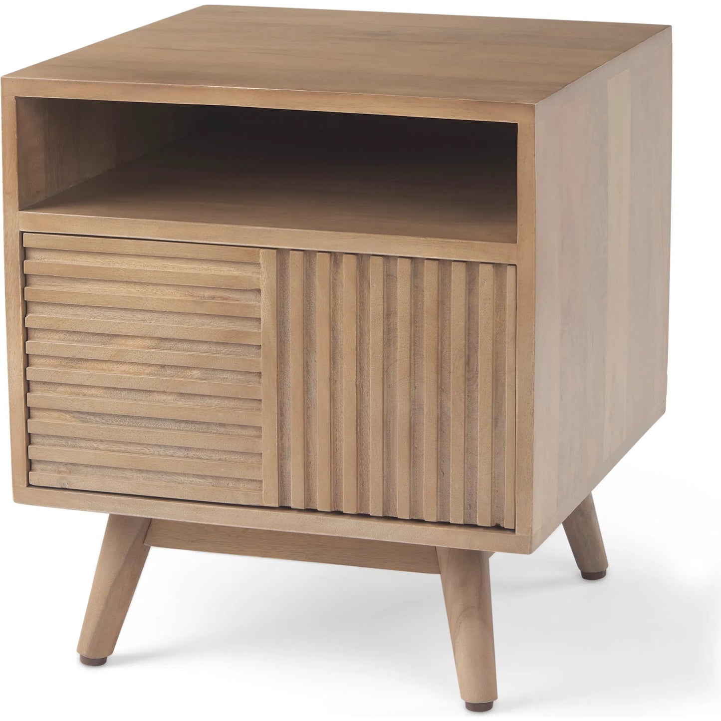 012 SI-2369862 | Primary Silo | Sable End Table by Mercana in brown. Made from solid wood in a transitional style.