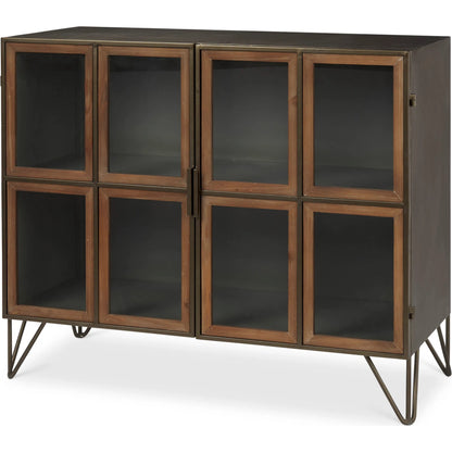Pandora Accent Cabinet by Mercana in brown. Made from iron in a unique style.