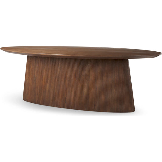 Lance Dining Table by Mercana in brown. Made from solid wood in a unique style.