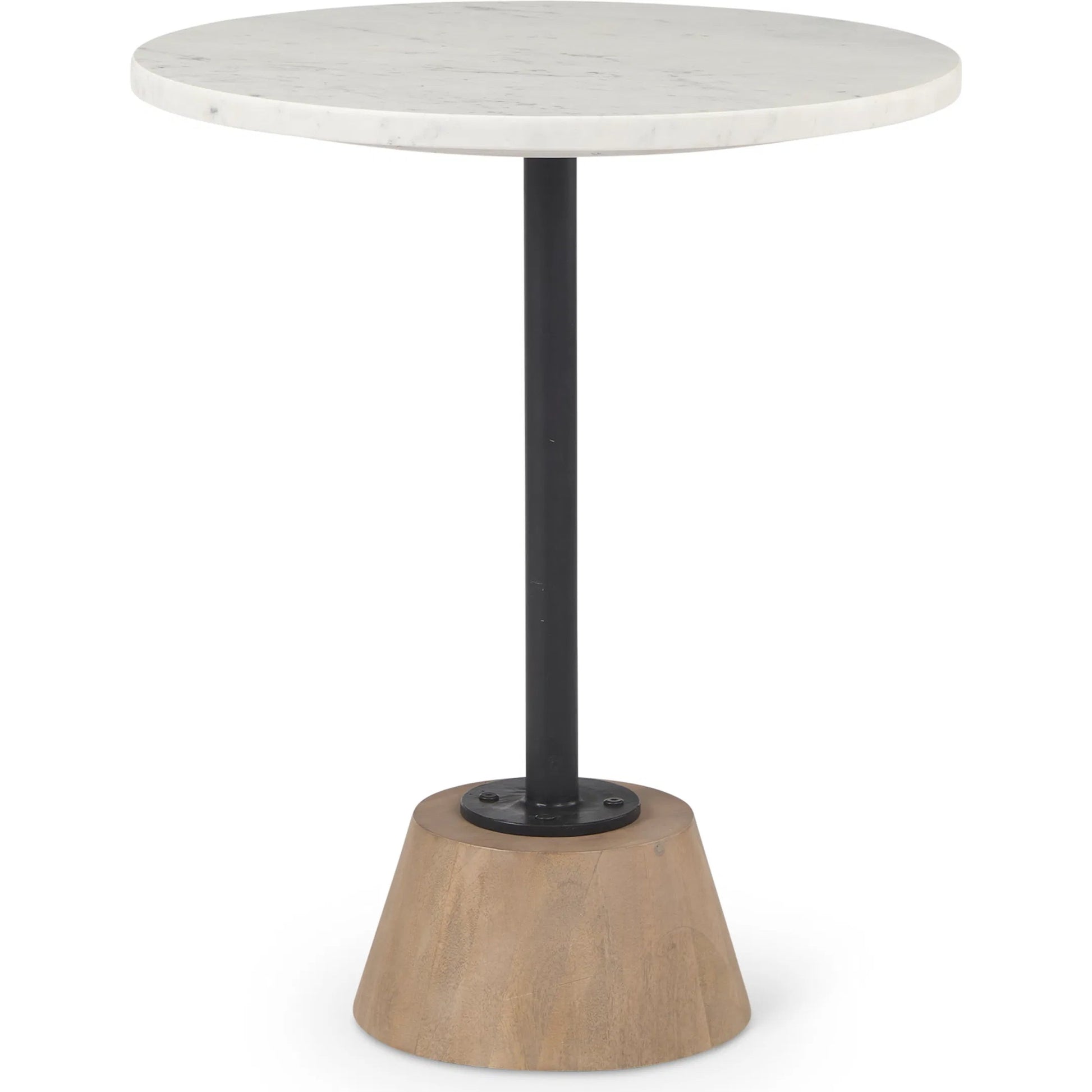 Maxwell Side Table by Mercana in white. Made from stone in a unique style.