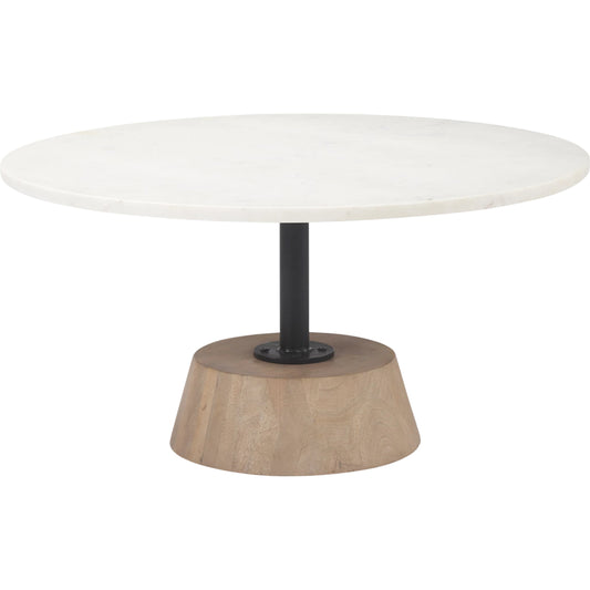 001 SI-2369446 | Primary Silo | Maxwell Coffee Table by Mercana in white. Made from stone in a unique style.