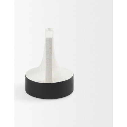 Burton White Jug Vase by Mercana in white. Made from ceramic in a modern style.