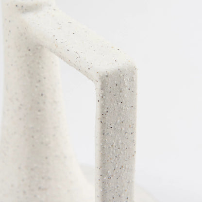 Burton White Jug Vase by Mercana in white. Made from ceramic in a modern style.