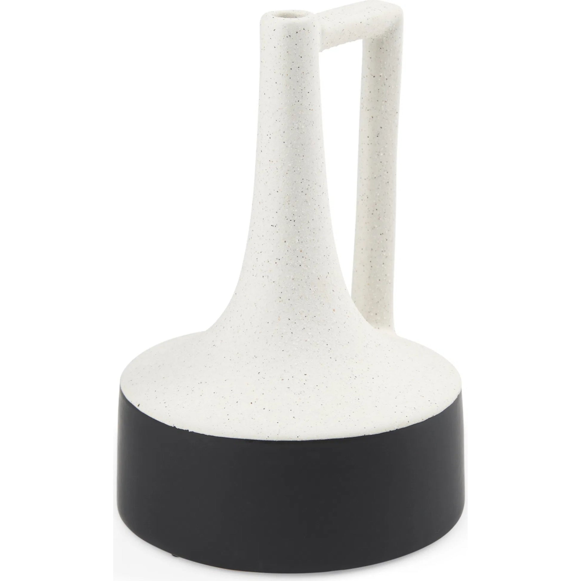 Burton White Jug Vase by Mercana in white. Made from ceramic in a modern style.