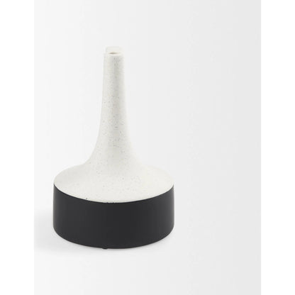 Burton White Jug Vase by Mercana in white. Made from ceramic in a modern style.