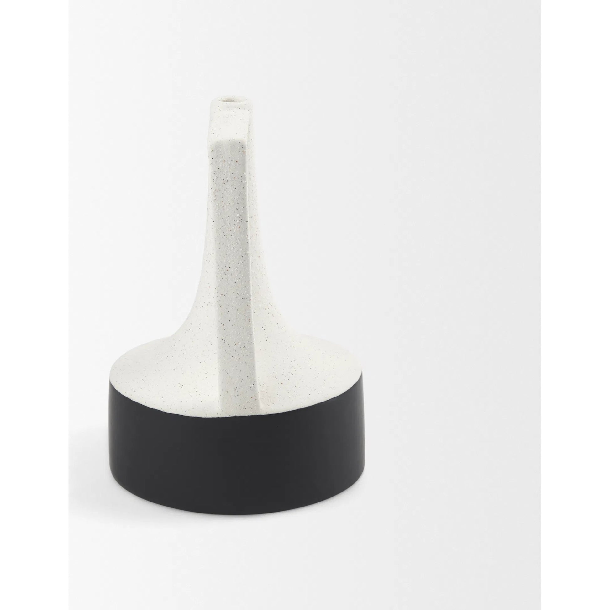 Burton White Jug Vase by Mercana in white. Made from ceramic in a modern style.