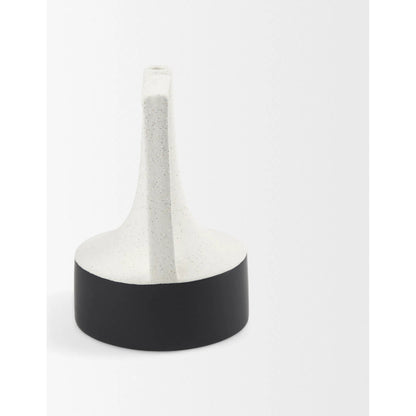Burton White Jug Vase by Mercana in white. Made from ceramic in a modern style.