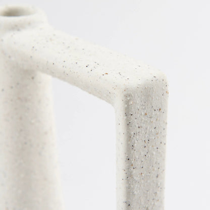 Burton White Jug Vase by Mercana in white. Made from ceramic in a modern style.