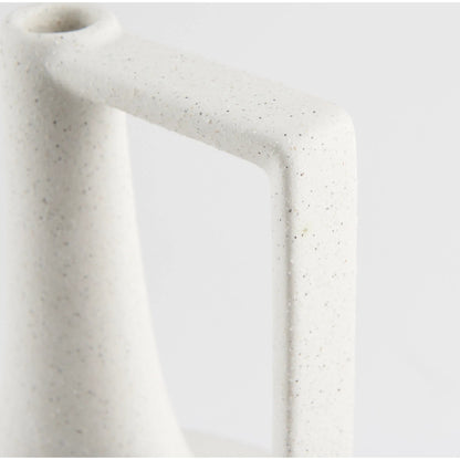 Burton White Jug Vase by Mercana in white. Made from ceramic in a modern style.