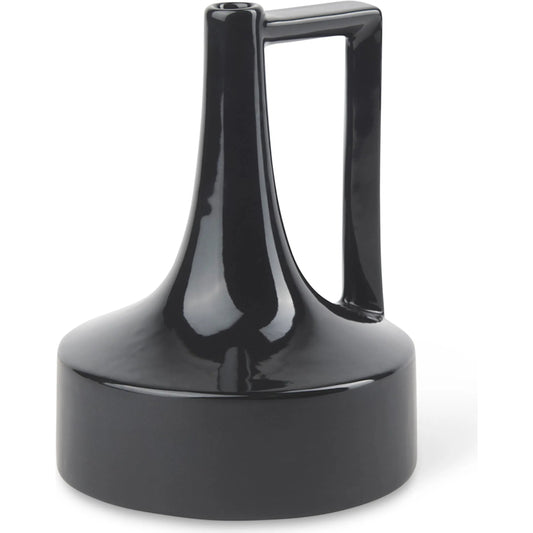 Burton Black Jug Vase by Mercana in black. Made from ceramic in a modern style.