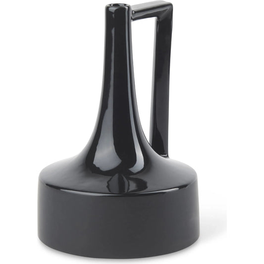 Burton Black Jug Vase by Mercana in black. Made from ceramic in a modern style.