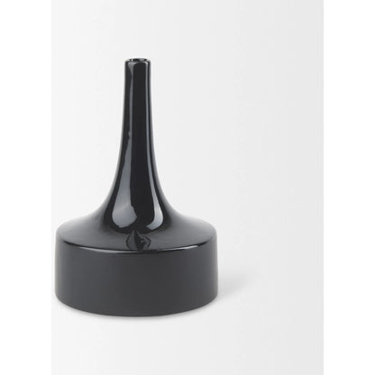 Burton Black Jug Vase by Mercana in black. Made from ceramic in a modern style.