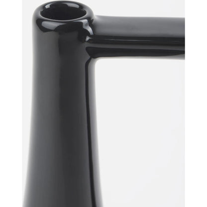 Burton Black Jug Vase by Mercana in black. Made from ceramic in a modern style.