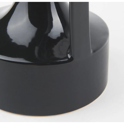 Burton Black Jug Vase by Mercana in black. Made from ceramic in a modern style.