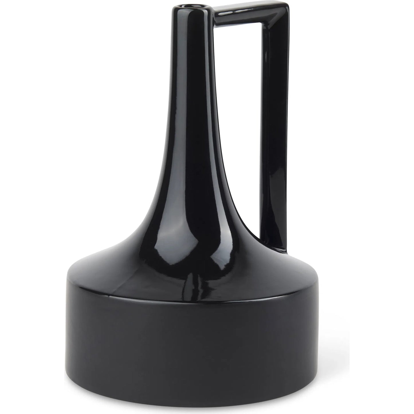 055 SI-2369938 | Primary Silo | Burton Black Jug Vase by Mercana in black. Made from ceramic in a modern style.