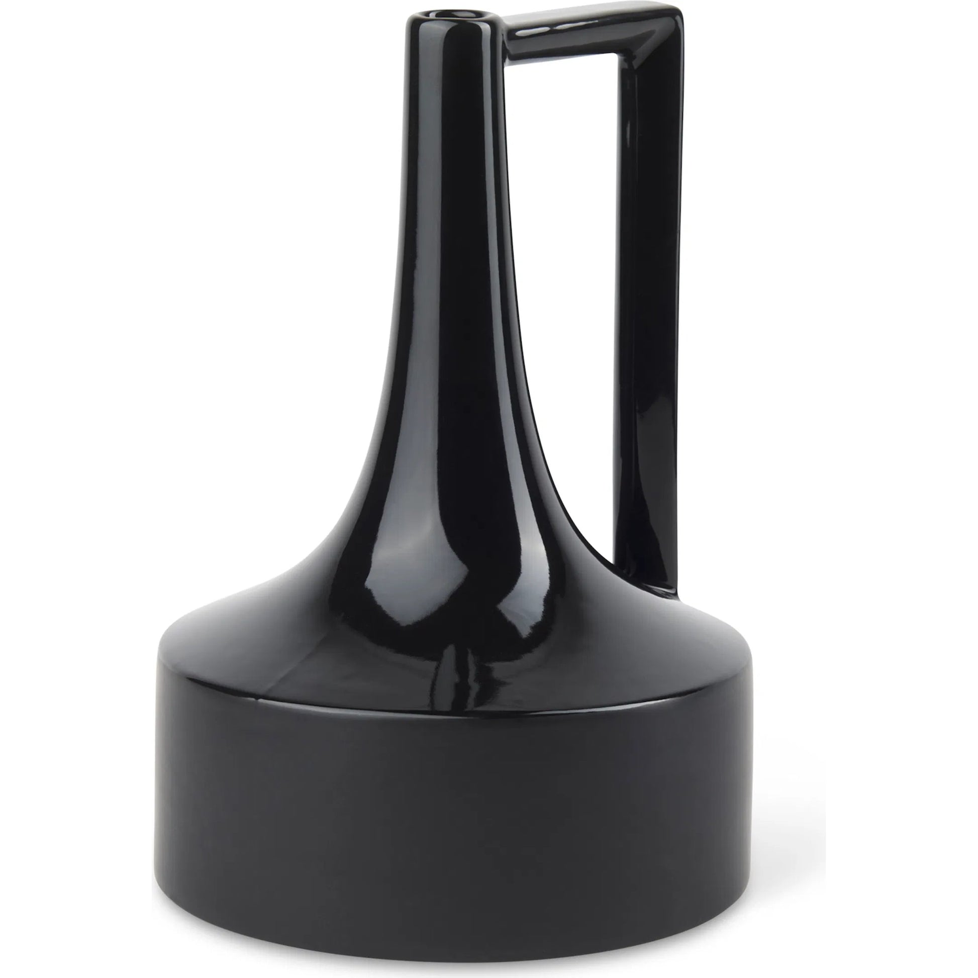 Burton Black Jug Vase by Mercana in black. Made from ceramic in a modern style.