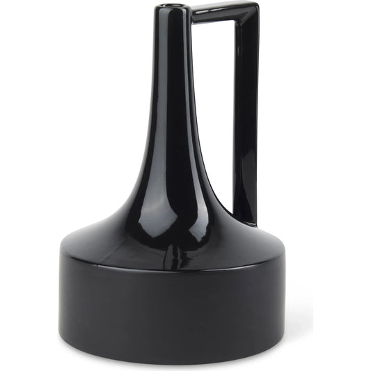 Burton Black Jug Vase by Mercana in black. Made from ceramic in a modern style.