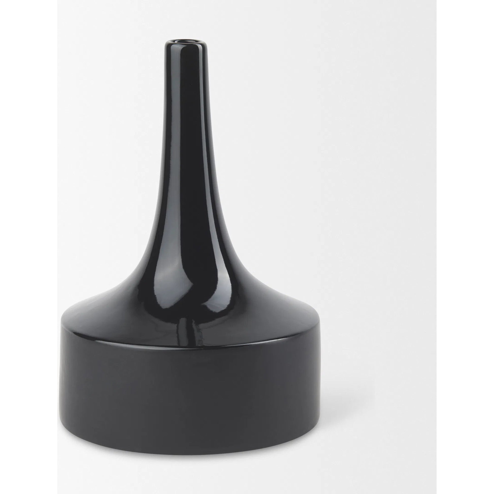 Burton Black Jug Vase by Mercana in black. Made from ceramic in a modern style.
